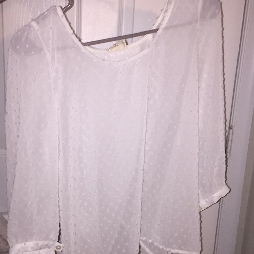 Long sleeve sheer top!